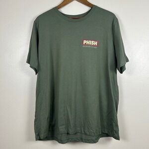 Phish Men's 2XL T-Shirt Olive Green Sacramento 2021 Fall Tour Graphic Tee NWOT